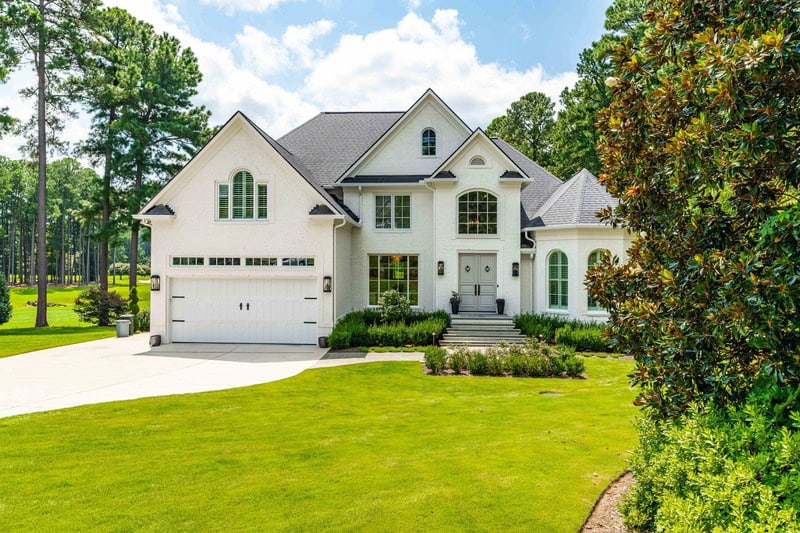 Front exterior of the Bending Oak home after its whole house remodel